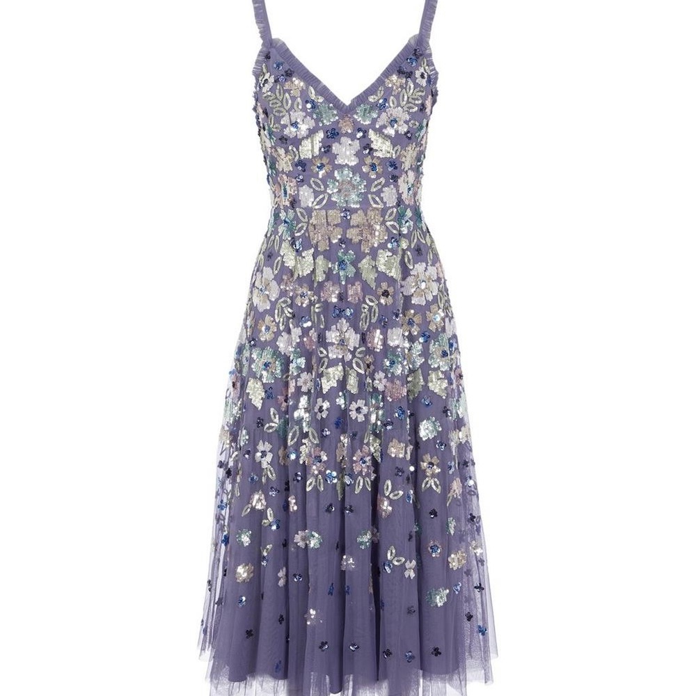 Needle & Thread Wildflower Midi Dress USA 2